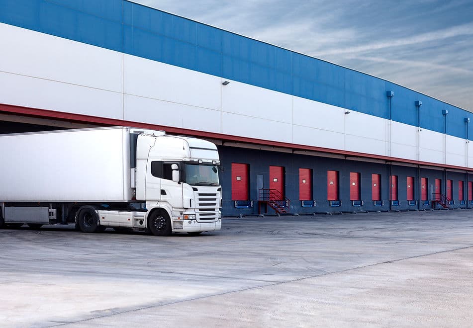 Verladebereich für Transport und Logistik